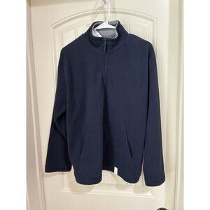 The Childrens Place Boys Quarter-Zip Fleece Pullover w/Collar Size XL 14 BLUE